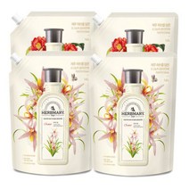 허브마리 섬유유연제 리필 오키드힐 1.6L 2개 + 카멜리아 1.6L 2개