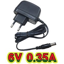 순흥전기 어댑터 6V 0.35A 벽걸이형 SMPS 6V 350mA 어댑터 아답터 직류전원장치, SH-0635C