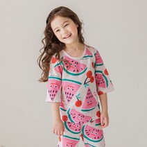 키키스토리 [키키스토리] 수박체리 7부 자가드 실내복