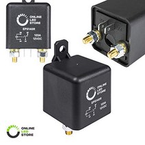 ONLINE LED STORE 12V DC 120 Amp Split Charge Relay Switch - 4 Terminal Relays for Truck Boat Marine, 1, 120A