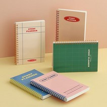 [인디고] 기본 스터디 플래너 / 4개월 데일리 스프링제본 코델형, 밀크