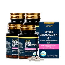 스캇나인 밀추출물 분말 글루코실 세라마이드 티크 글루타치온 60정, 30g, 4개