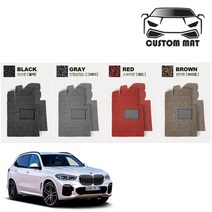 커스텀 BMW X5 코일매트 카매트 일체형 확장형 프리미엄, X5(E70 2007년~2013년) 1열+2열일체형 블랙