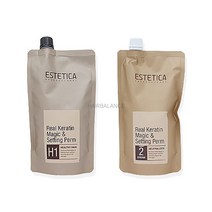 에스테티카 리얼 케라틴 매직 앤 세팅펌 500ml, 1개
