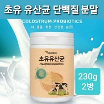 초유 유산균 초유단백질 분말 신 프로 프리 바이오틱스 포스트 혼합 19종 생유산균 가루 락토바실러스 가세리 루테리 불가리스 lgg 람노서스 rgg 뼈엔mbp가루 농축유청단백 대용량, 2통입, best제품(