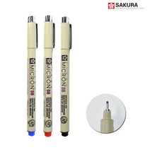 [씨엠몰-JS] 사쿠라 피그마 마이크론 08 (0.5mm) 캘리 일러스트 만화그리기, 1개, 파랑