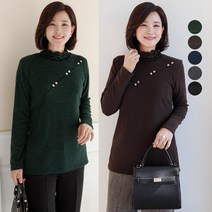 김여사 샬린 진주 물결 반목 티셔츠 엄마옷/마담옷/중년여성/40대/50대