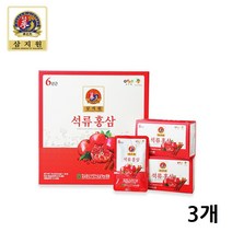 이란산 석류즙 석류 농축액 6년근 홍삼 진액 스틱 파우치 엘라그산 고려홍삼 비타민c 여성 갱년기 건강식품 선물세트 효능, 3개, 30포 1박스