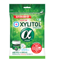 롯데제과 자일리톨 알파 오리지날 봉지 리필, 2개, 168g