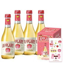 벨리곰 애플러리 스파클링 파티팩 295ml 4개+(증정)벨리곰 스티커/파티음료/사과발효주/탄산음료, 벨리곰 애플러리 스파클링 295ml 4개+벨리곰 스티커