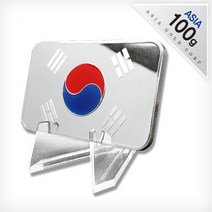 [아시아골드] 태극기 실버바 100g