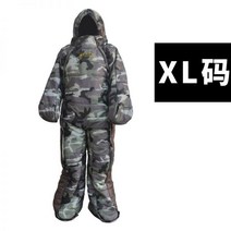 곰 캠핑 야외 입는침낭 침낭 겨울 인싸 따뜻한 겨울 귀여운 차박, 위장 XL 코드 - 170-185CM