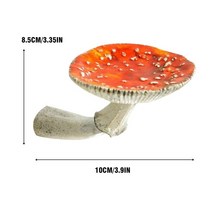 벽장식소품 우드 인테리어 헌팅트로피 소품 기발한 수지 공예 버섯 벽걸이 선반 장식 침실, 01 A