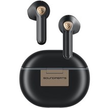 SOUNDPEATS Air3 Deluxe HS Bluetooth V5.2 고해상도 LDAC 14.22mm 스피커 터치 컨트롤 통화 소음 차단 인이어 감지 무선, Black 2, white