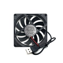 5V 80mm USB 쿨링팬 저소음 미니쿨러 환기 방열 냉각, UC-CP79