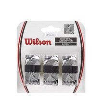WILSON 유니 Dazzle 오버그립 테니스 댐프너 화이트 NS UK