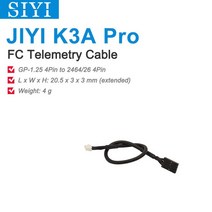 자동차 접지케이블 차량 플러스 접지선 상업 및 농업 드론을위한 PIX 접지 장치가있는 SIYI FC 텔레 메 트, 03 JIYI K3A Cable