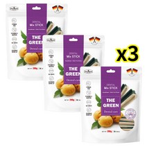 더그린 덴탈껌 믹스스틱 36p X 3팩 강아지 입냄새 치석제거껌