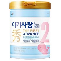 아기사랑수 더 퍼스트 어드밴스 분유 2단계, 750g, 40캔