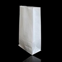 [가성비 최고]화이트 100매 실속형 폭6cm 11X15cm 각대 종이봉투 YSJN03