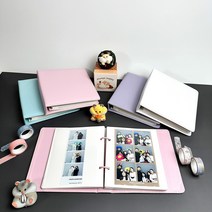위비뉴 인생네컷앨범 하루필름 초음파 포토북 120매 [스티커 2장] [선물포장], 핑크
