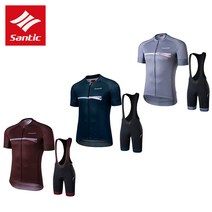 무료교환 SANTIC 산틱 반팔 져지 빕숏 패드 팬츠 세트 WM0CT081