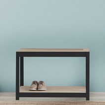 베란다선반 팬트리장 철제수납장 2단 500 x 300 x 750, 블랙