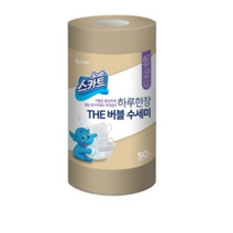 스카트 하루 한 장 The 버블 수세미 50p, 베이지, 5개