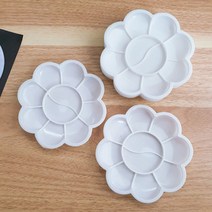 8칸 꽃잎 미니 파레트 휴대용 물감 접시 팔렛트 소분 수채화 초등 어린이 미술 화방 문구 용품