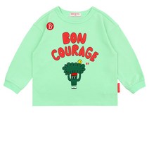 베베드피노 브로콜리 긴팔 티셔츠 남아 여아 아동복 등원룩 문센룩 어린이집옷 민트 BP31TR327