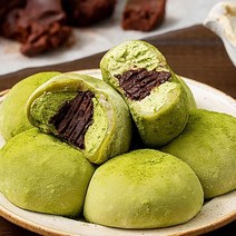 CJ 디저트 쿠캣 초코쏙녹차 찹쌀떡 585g 디저트떡 아이스모찌 떡선물 찹쌀떡선물 수능찹쌀떡 아이스모찌, 1set