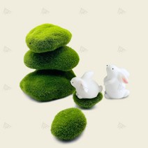 수조장식 이끼돌 어항 조경 모조 돌맹이 인테리어 화분 돌덩이, 5X6
