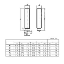 스터드용접기 Welding Screws Spot Head M3 M4 M5 M6 M8 Size Solid Studs Full Standard Pitch Male Bolts, 02 M4 (50pcs)_07 25mm
