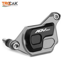 혼다 ADV350 ADV 350 CNC 바이크 오토바이 액세서리 라디에이터 가드 캡 워터 탱크 쿨러 프로텍터 커버 로고 포함, [03] titanium