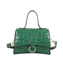악어 패턴 패션 텍스처 크로스 바디 백 여성용 트렌디 PU 가죽 버클 숄더 핸드백 2 975aEA6c1