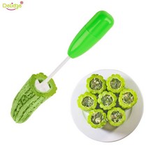 가정용정미기 고추써는기계 4개/대 다른 크기 야채 나선형 커터 Spiralizer 고기 충전 도구 플라스틱 토마, 한개옵션0