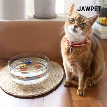 죠스펫 고양이물그릇 투명 대형 유리수반 엎을수없는 대형유리그릇 외 고양이용품 장난감, 죠스펫 라탄매트[37바나나], 1개