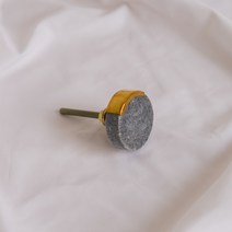엔틱and데코 Stone Knob-01 GRAY 대리석 가구손잡이 싱크대 서랍장 붙박이장 신발장 1홀