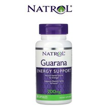 나트롤 과라나 추출물 구아라나 200mg NATROL Guarana 에너지 서포트 90캡슐
