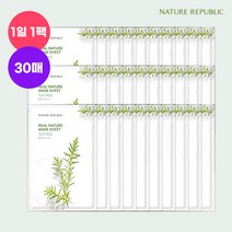 [1일 1팩/네이처리퍼블릭] 리얼 네이처 마스크팩 티트리 30매, 1개