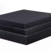 50cm x 2cm 검은 색 여과 폼 수족관 어항 생화학 필터 스폰지 패드 스키머 장시간 사용 공급 탱크, 45x45x3cm_large hole