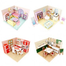 페이퍼 조립 미니어쳐 DIY 4종클레이공예 점토공예 단체수업 미술단체수업 방과후수업 노인수업 유아아동수업, 옷가게
