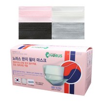 노러스 한지 국산 필터 마스크 여름 비말 덴탈 귀안아픈 숨쉬기편한 귀편한 50매 100매, 100매(화이트)
