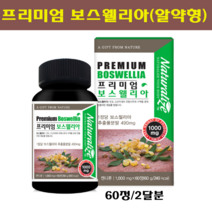 식약처인정 보스웰리아 가루 분말 정 알약타입 관절연골 에좋은 초록잎홍합 어골칼슘 상어연골 콜라겐 비타민D 뼈 관절 복합건강식품 부모님선물, 60정, 1병