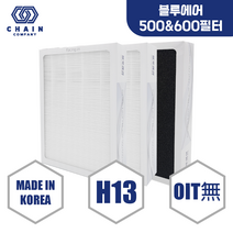 ㈜체인컴퍼니 블루에어 공기청정기 필터 H13 국내생산 650E, H13 등급 헤파+탈취 1개