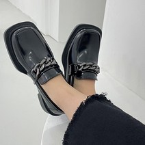 모던 사각코 체인 스트랩 로퍼 SHE1975