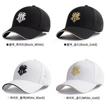 엠쿰 캐주얼 스포츠캡 골프모자 패션모자, 블랙_레드