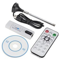 디지털 위성 Dvb T2 USB TV 스틱 dvb-c/fm/dab 호환 2 채널 스테레오 TV 튜너 Usb 동글 Pk Mk809iv 리모컨 포함, 1.WHITE