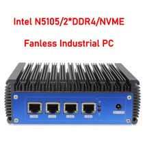 2.5G pfSense 라우터 11th 인텔 셀러론 N5105 4 x i225 Nics NVMe 2 DDR4 팬리스 소프트 OPNsense 방화벽 VPN 서버, [01] Intel N5105, [02] 4GB DDR4 128GB NVMe