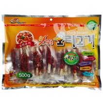 라이코스펫 써니 실속형 강아지간식 1kg 오리고기스틱, 단품